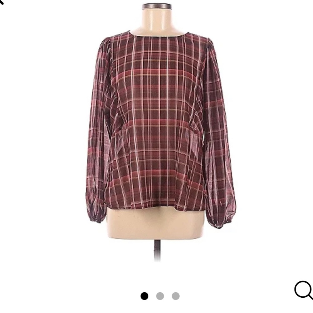 Anthro Sheer Blouse - size M